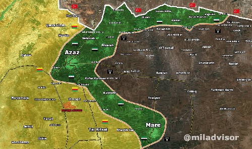 ISIS pulls out of Azaz frontline as the SDF enters Manbij city