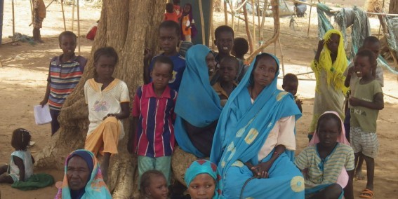 Darfur displaced living rough