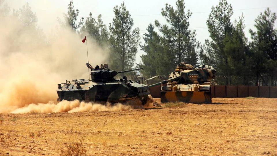 Turkey, Backed by U.S., Launches Ground Offensive into Syria