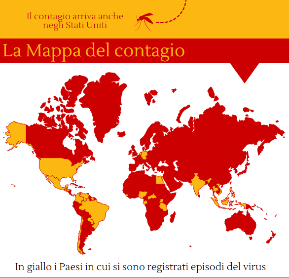 Zika, si allarga il contagio negli Usa: la mappa