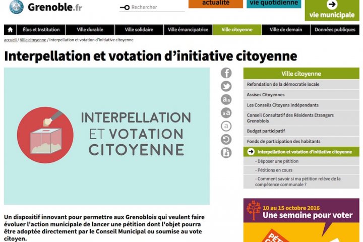 Grenoble lance un nouvel outil démocratique pour rendre la parole aux citoyens
