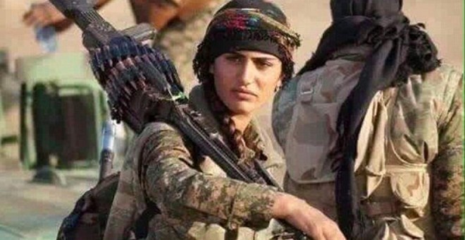 Muere el símbolo de la lucha  de las mujeres contra el ISIS
