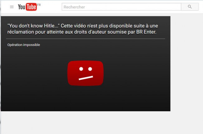 Un documentaire sur Hitler censuré sur YouTube au nom d’un copyright