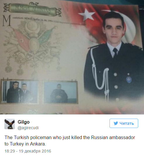 Fallece el embajador ruso en Turquía tras un atentado (FOTO)