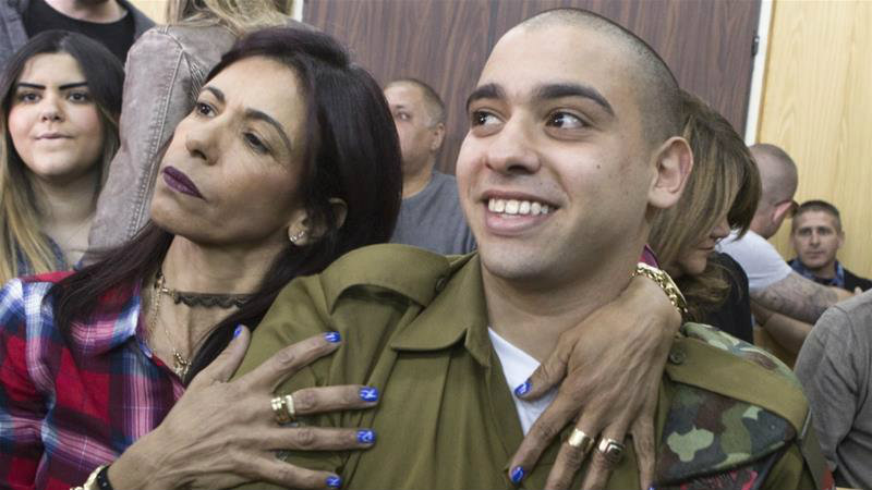 Soldado israelí Elor Azaria recibe leve condena de 18 meses en prisión por homicidio ‘involuntario’