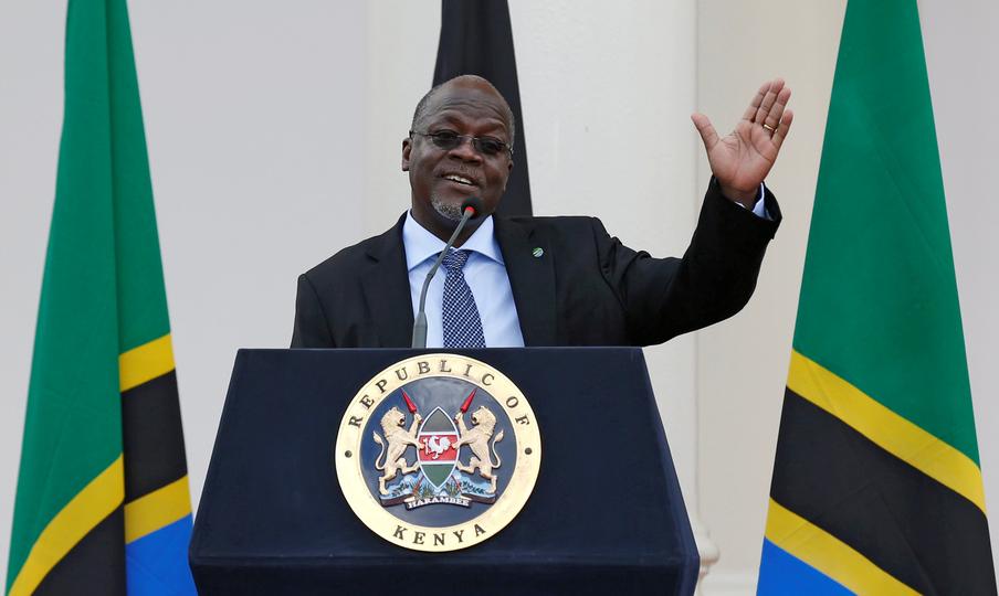 Kenyans demonstrate against Tanzania’s president Magufuli