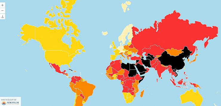 La liberté de la presse de plus en plus menacée dans le monde