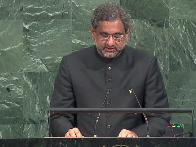At UN, Premier Abbasi calls for end to ‘India-sponsored terror’ in Pakistan