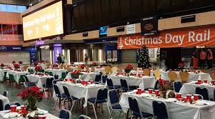 London’s Euston Station Hosts Christmas Dinner For The Homeless