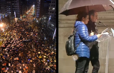 Manifestación en Bilbao pidiendo el fin de la dispersión de los presos de ETA