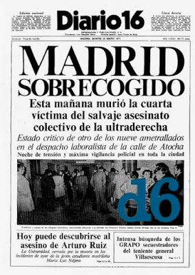 Homenaje en el 41 aniversario del atroz crimen de Atocha