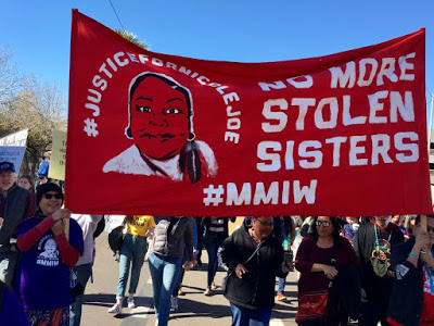 At Women’s Marches, a spotlight on missing and murdered Indigenous women