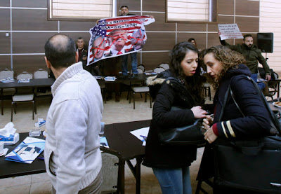 Palestinian activists shut down Bethlehem meeting with US officials: ‘you are not welcome anymore!’