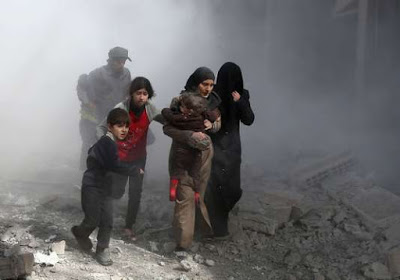 Dans la Ghouta orientale, « près de 400 000 personnes sont prises au piège sous les bombardements »
