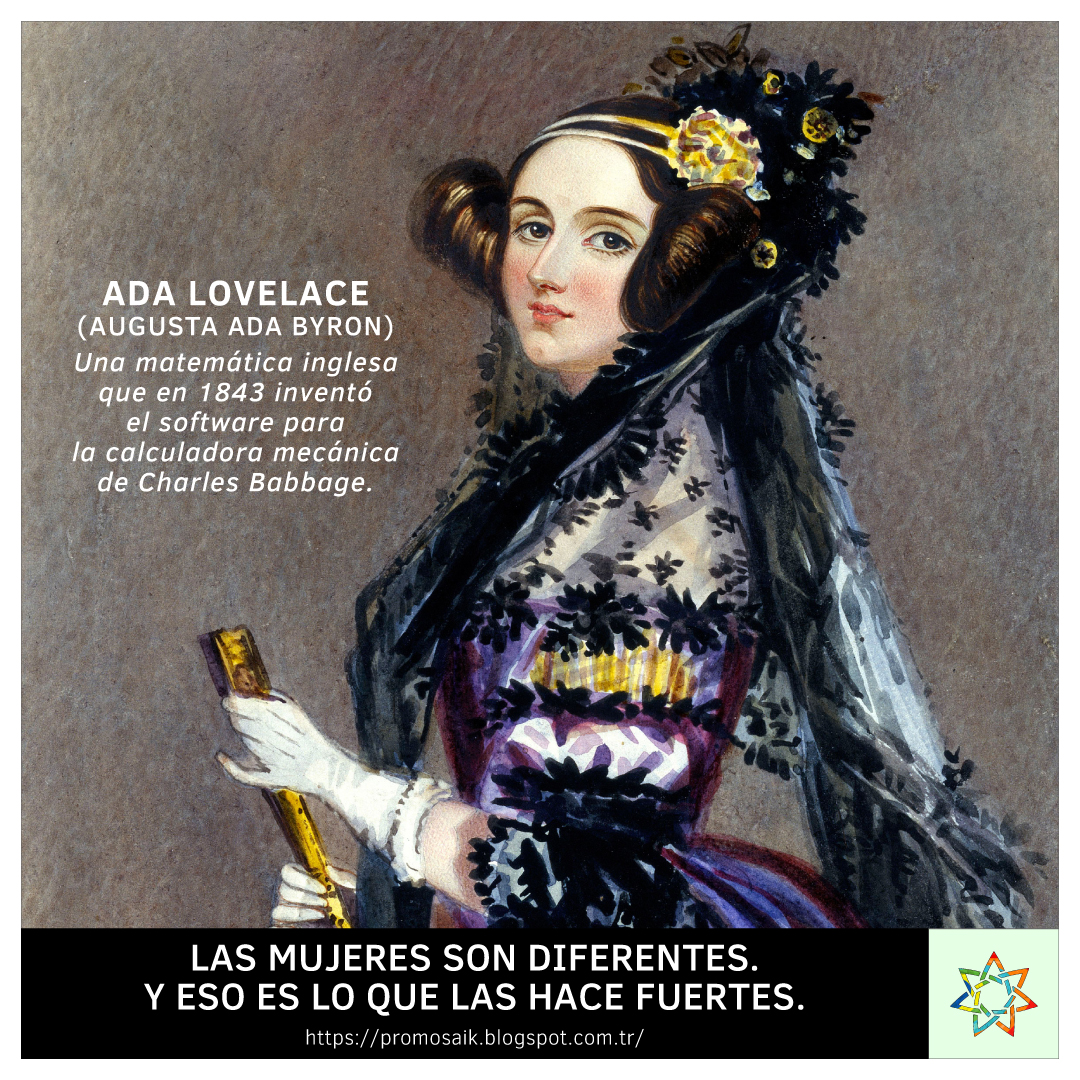 👩 DÍA DE LA MUJER_  Ada Lovelace (Augusta Ada Byron)