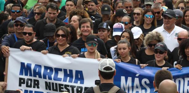 En Puerto Rico también se marchó por el control de armas