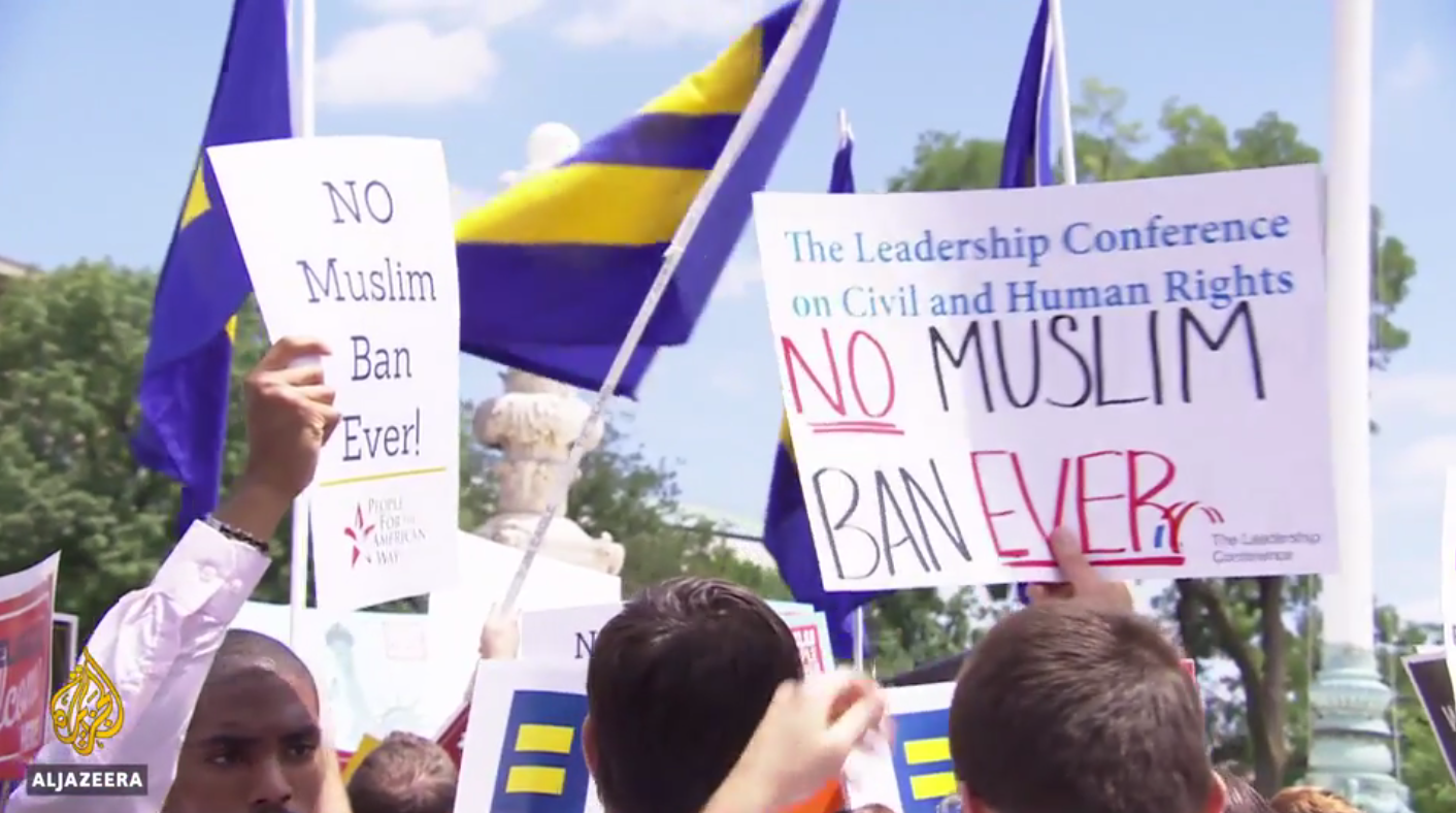 ‘A real human cost’: American Muslims decry travel ban