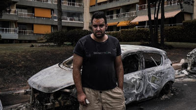 Greece wildfires: Survivors of deadly blazes dig through wreckage