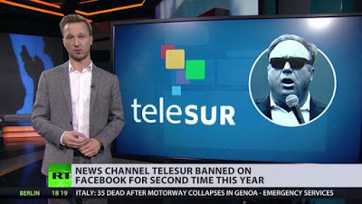 Censurata la pagina di Telesur: la “Democrazia” dei media in Occidente