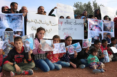 SIRIA. Afrin protesta contro l’indifferenza europea