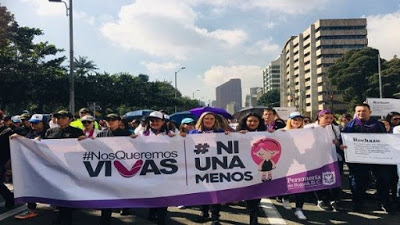 Bogotá marcha en el Día Distrital Contra el Feminicidio