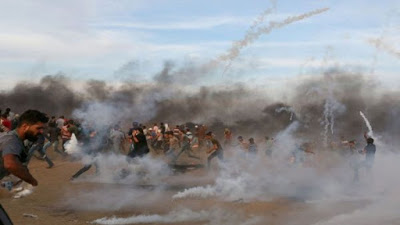 Al menos 22 palestinos heridos por represión de Israel en Gaza
