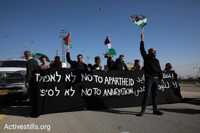 ‘No to Apartheid’: Palestinian activists blockade entrance to Israel’s new ‘Apartheid Road’