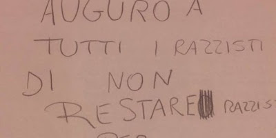 Migranti e razzismo, il tema di una bimba bolognese: “Auguro a tutti i razzisti di non esserlo per sempre”