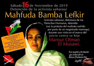 Saharawi activist Mahfooda Bamba Lefkir sentenced to 6 months in prison for protesting in court