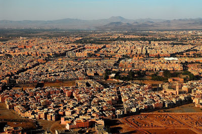 Protestation contre Le Maroc vu du ciel