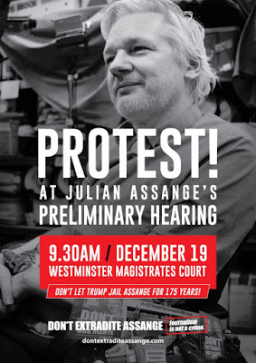 ‘French activism’, intense struggles and ghost hearings at the Westminster Magistrates’ Court: report on Julian Assange hearings on 19 & 20 December 2019