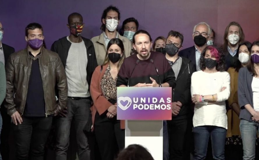 Pablo Iglesias verlässt nach der Wahlniederlage in Madrid die Politik